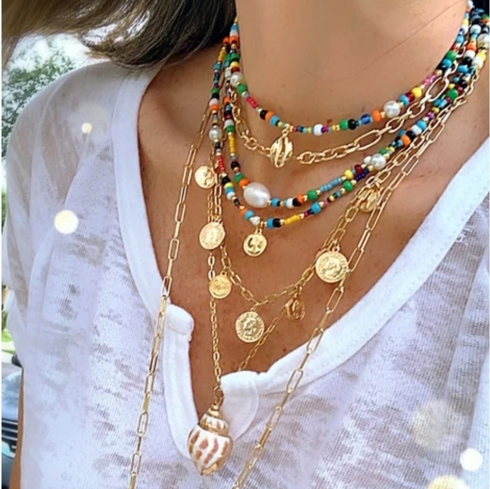 Two Multicolored Chokers - image 8